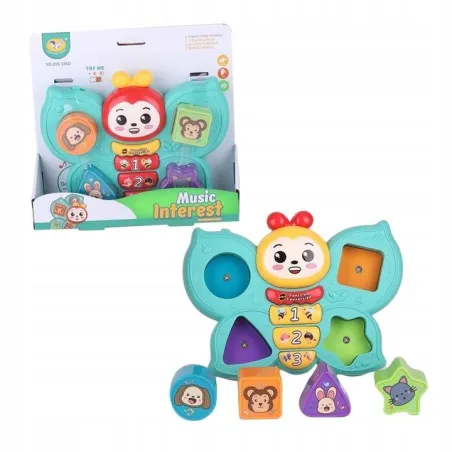 Zabawka Muzyczna Motylek Interaktywny Askato 12M+