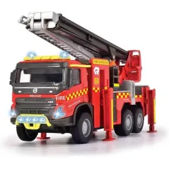 VOLVO STRAŻ POŻARNA AUTO ZE ŚWIATŁEM I DŹWIĘKIEM Z RUCHOMYMI ELEMENTAMI MAJORETTE 3+