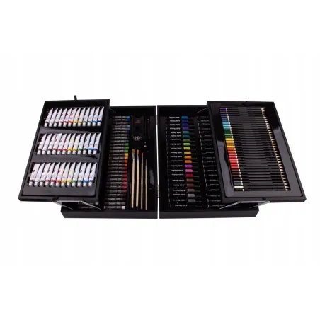 Zestaw Artystyczny 174 Elementy W Drewnianej Walizce Beniamin 3+