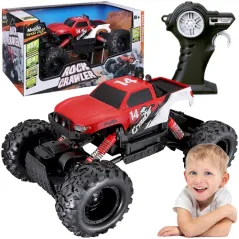 SAMOCHÓD ZDALNIE STEROWANY TERENOWY ROCK CRAWLER MAISTO CZERWONY RC MAISTO 8+
