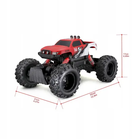 Samochód Zdalnie Sterowany Terenowy Rock Crawler Maisto Czerwony Rc Maisto 8+
