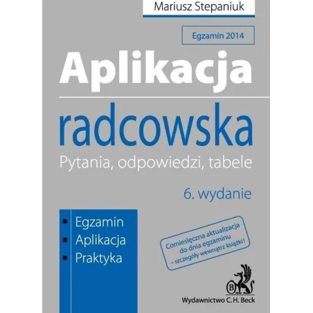 Aplikacja Radcowska Pytania Odpowiedzi Tabele Mariusz Stepaniuk Aplikacja Radcowska Pytania Odpowiedzi Tabele Mariusz Stepaniuk
