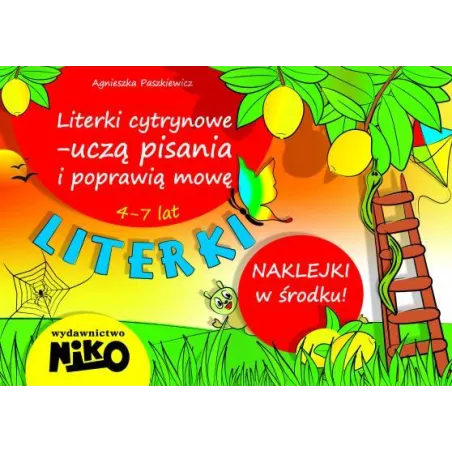 Literki Cytrynowe Z Naklejkami 4-7 Lat