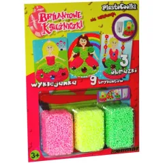 WYKLEJANKA KSIĘŻNICZKI PLASTOCOOLKI KOLOROWE KULKI DO TWORZENIA OBRAZKÓW SELLAMR 3+