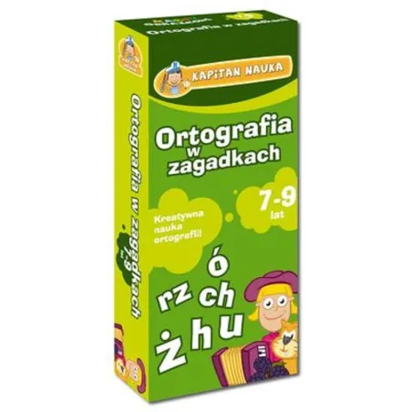 Kapitan Nauka. Karty Obrazkowe. Ortografia W Zagadkach 7-9 Lat