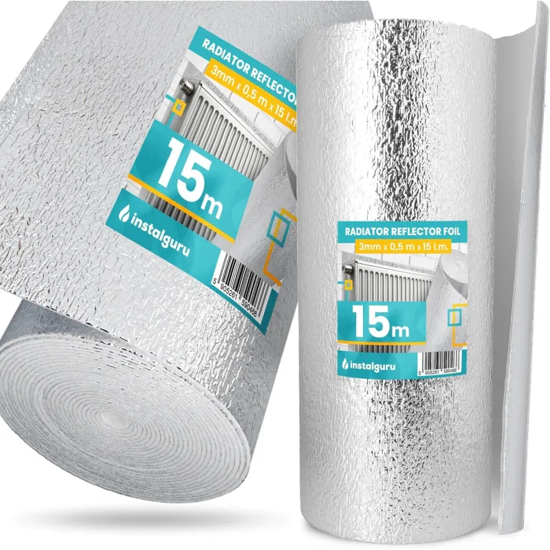 MATA TERMOIZOLACYJNA ALUMINIOWA 3×0,5×15 M 3 MM MATA TERMOIZOLACYJNA ALUMINIOWA 3×0,5×15 M 3 MM