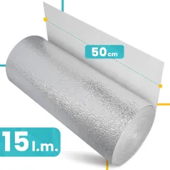 MATA TERMOIZOLACYJNA ALUMINIOWA 3×0,5×15 M 3 MM