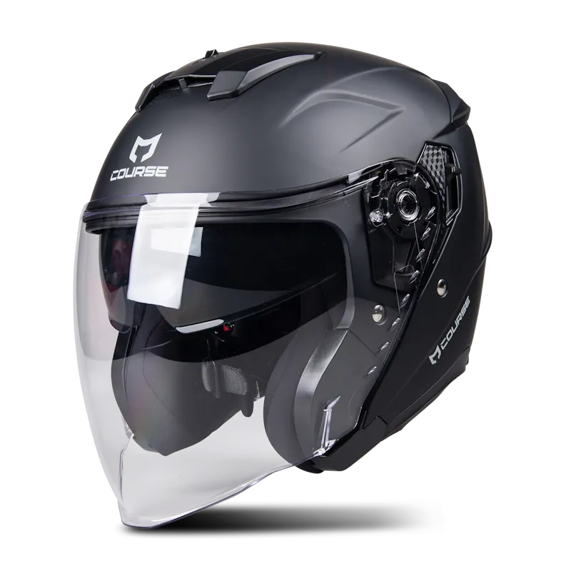 KASK MOTOCYKLOWY OTWARTY MIEJSKI COURSE URBAN XL CZARNY MAT KASK MOTOCYKLOWY OTWARTY MIEJSKI COURSE URBAN XL CZARNY MAT