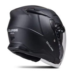 KASK MOTOCYKLOWY OTWARTY MIEJSKI COURSE URBAN XL CZARNY MAT