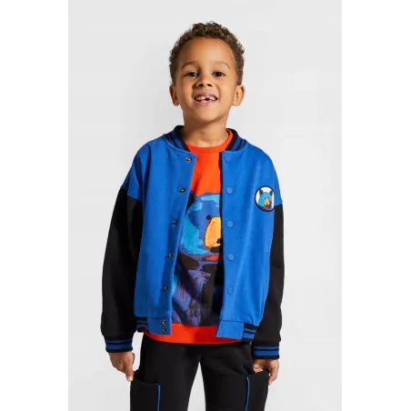Bluza Rozpinana Chłopięca Baseballówka Kobaltowa Rozmiar 98 Coccodrillo