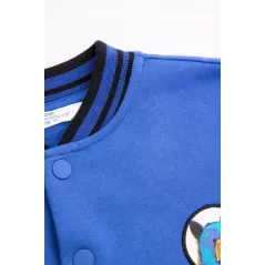 BLUZA ROZPINANA CHŁOPIĘCA BASEBALLÓWKA KOBALTOWA ROZMIAR 98 COCCODRILLO