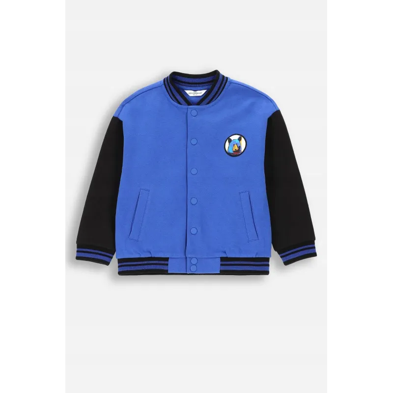 BLUZA ROZPINANA CHŁOPIĘCA BASEBALLÓWKA KOBALTOWA ROZMIAR 104 COCCODRILLO