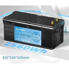 AKUMULATOR LITOWY LiFePO4 KEPWORTH 24V 100Ah BLUETOOTH SOLARY KAMPER JACHT