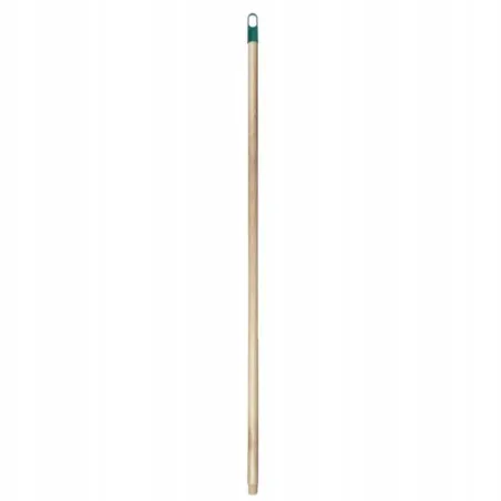 DREWNIANY KIJ DO MOPA MIOTŁY 120 CM YORK AZUR – UNIWERSALNY TRZONEK Z GWINTEM