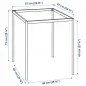 Metalowa Podstawa Blatu Stołu 67×67×73 Cm Czarna Sandsberg Ikea 305.054.14