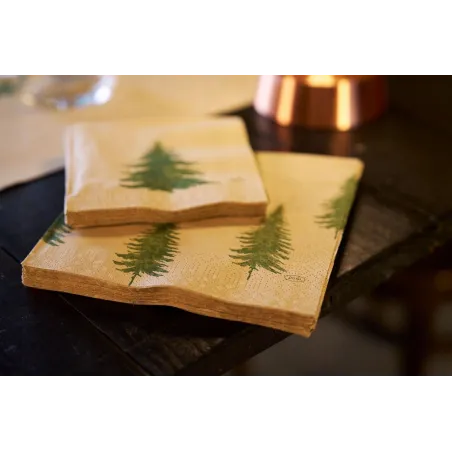 Świąteczne Serwetki Premium Airlaid Humble Trees 40X40 60 Szt Boże Narodzenie