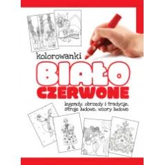 KOLOROWANKI BIAŁO-CZERWONE - Dragon