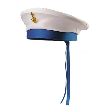 Czapka Marynarza Biała Z Kotwicą 58 Cm Czapka Marynarza Biała Z Kotwicą 58 Cm