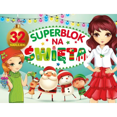 SUPERBLOK NA ŚWIĘTA 32 NAKLEJKI - Olesiejuk