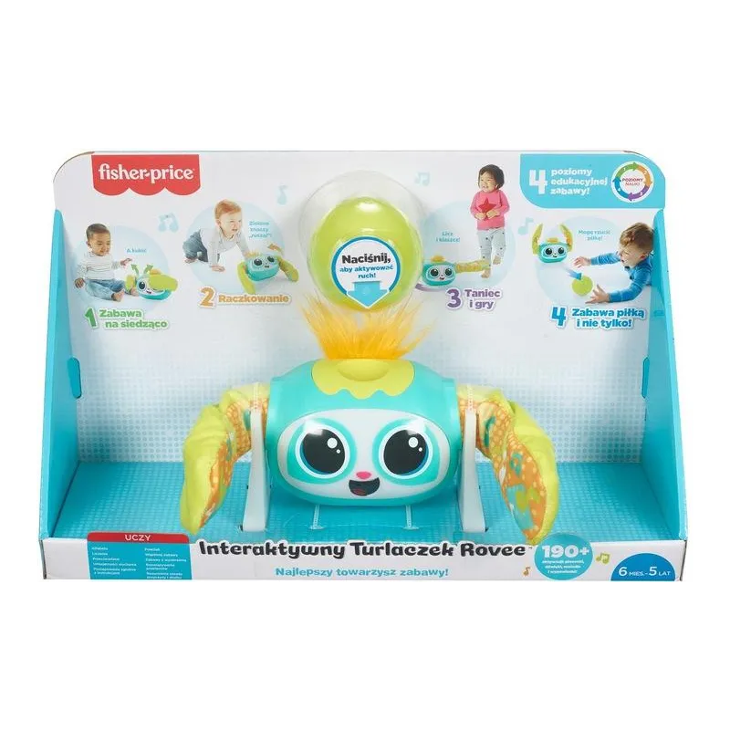 INTERAKTYWNY TURLACZEK ROVEE FISHER-PRICE WERSJA POLSKA 6M+