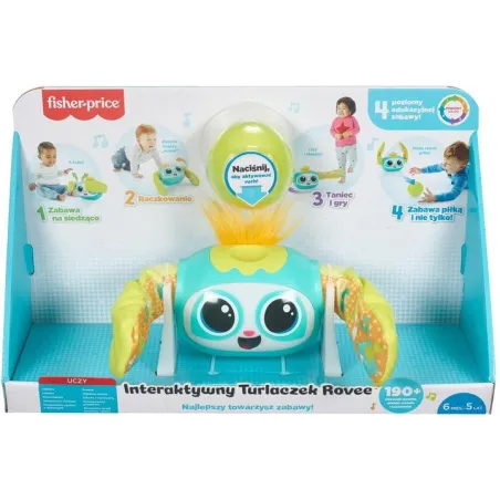Interaktywny Turlaczek Rovee Fisher-Price Wersja Polska 6M+