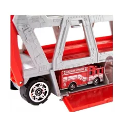 MATCHBOX WÓZ STRAŻACKI TRANSPORTER Z AKCESORIAMI 3+