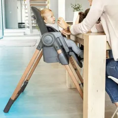 KRZESEŁKO DO KARMIENIA 2W1 MAXI COSI MINLA ESSENTIAL GRAPHITE 0+