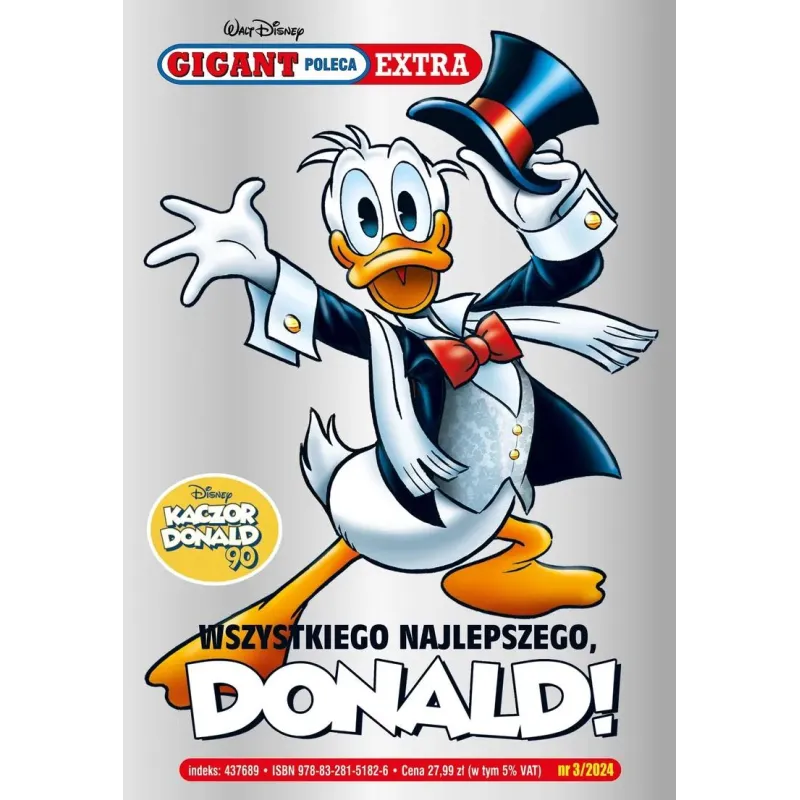 DISNEY WSZYSTKIEGO NAJLEPSZEGO DONALD. TOM 3/2024. GIGANT POLECA EXTRA