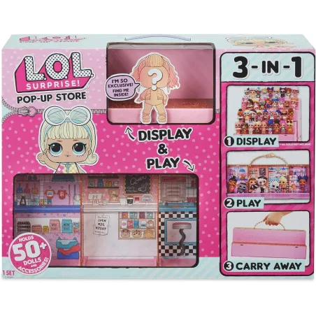 L.O.L. SURPRISE! DOMEK-WALIZKA 3W1 Z LALECZKĄ 50+ ELEMENTÓW 3+