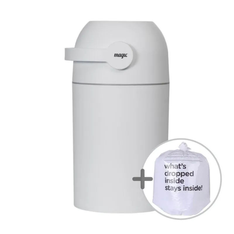 KOSZ NA ZUŻYTE PIELUCHY + WORKI BIAŁY MAGIC - Magic