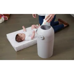 KOSZ NA ZUŻYTE PIELUCHY + WORKI BIAŁY MAGIC