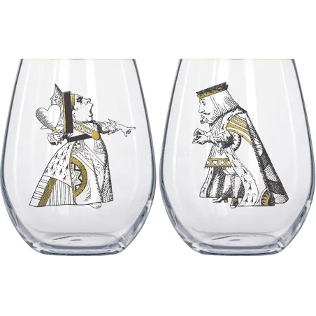 Zestaw Szklanek Dla Niej I Dla Niego Alicja W Krainie Czarów King & Queen 350 Ml