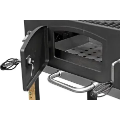 GRILL WĘGLOWY Z ŻELIWNYM RUSZTEM 42×31,3 CM ANGULAR SMART