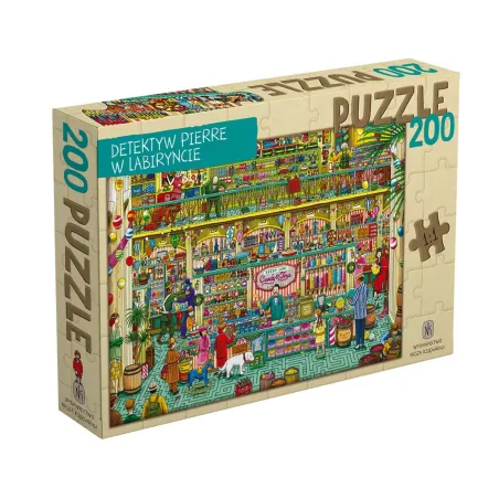 DETEKTYW PIERRE W LABIRYNCIE PUZZLE 200 ELEMENTÓW NASZA KSIĘGARNIA 7+
