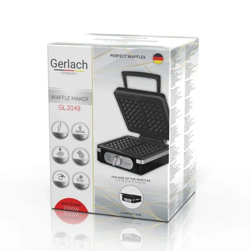 GOFROWNICA GERLACH 2000W REGULACJA TEMPERATURY 2 GOFRY