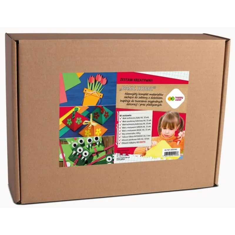 ZESTAW KREATYWNY „BASIC HOBBY” HAPPY COLOR - GDD