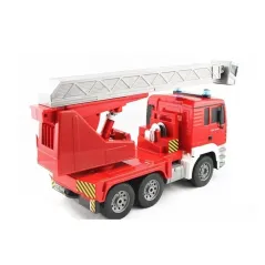 ZDALNIE STEROWANY WÓZ STRAŻACKI MAN DRABINA 55 CM ŚWIATŁA DŹWIĘKI 1:20 DOUBLE EAGLE E517