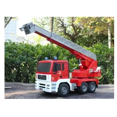 ZDALNIE STEROWANY WÓZ STRAŻACKI MAN DRABINA 55 CM ŚWIATŁA DŹWIĘKI 1:20 DOUBLE EAGLE E517