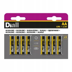 BATERIA ALKALICZNA AA DIALL 8SZT. R6 1.5V