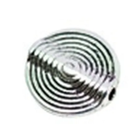 KORALIK SPIRALNY PŁASKI SREBRNY 5 SZTUK 15MM - Rico Design GmbG & Co.