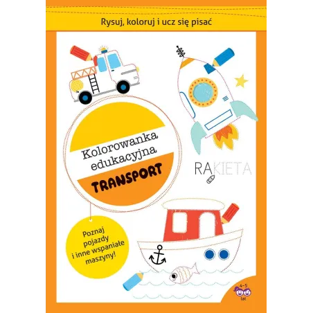 Transport Kolorowanka Edukacyjna 4-5 Lat