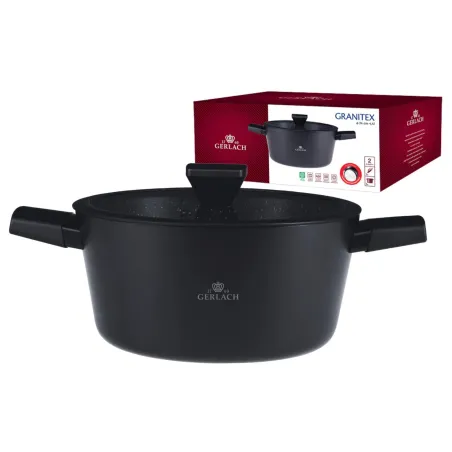 Garnek Z Powłoką Ceramiczną 24 Cm 4.4L Gerlach Granitex