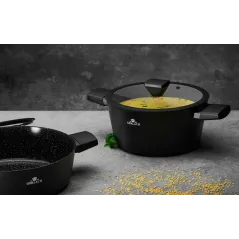 GARNEK Z POWŁOKĄ CERAMICZNĄ 24 CM 4.4L GERLACH GRANITEX