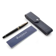 PIÓRO WIECZNE POZŁACANE EXPERT + ETUI SKÓRZANE WATERMAN