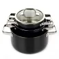 Zestaw Garnków Gerlach Prime Czarne 6 Elementów