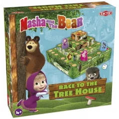 MASZA I NIEDŹWIEDŹ WĘŻE I DRABINY GRA PLANSZOWA 4+