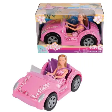 Lalka Steffi Love Z Różowym Kabrioletem Auto 2-Osobowe 3+ Lalka Steffi Love Z Różowym Kabrioletem Auto 2-Osobowe 3+