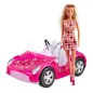 Lalka Steffi Love Z Różowym Kabrioletem Auto 2-Osobowe 3+ Lalka Steffi Love Z Różowym Kabrioletem Auto 2-Osobowe 3+