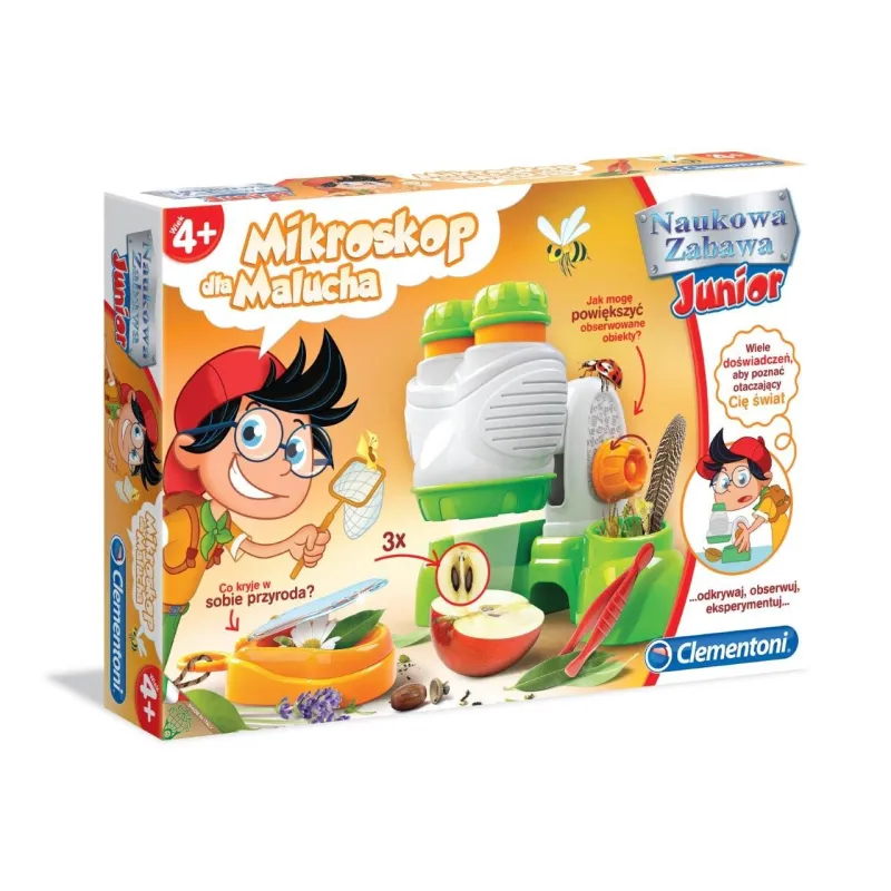 MIKROSKOP DLA MALUCHA NAUKOWA ZABAWA 4+