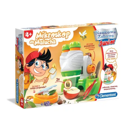 MIKROSKOP DLA MALUCHA NAUKOWA ZABAWA 4+